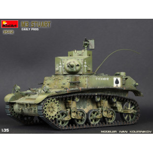 Char tank US UK WW2 M3 Stuart maquette 1/35 MINIART