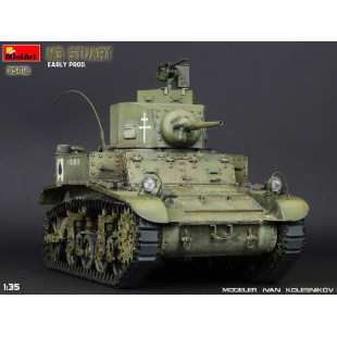 Char tank US UK WW2 M3 Stuart maquette 1/35 MINIART