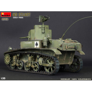 Char tank US UK WW2 M3 Stuart maquette 1/35 MINIART