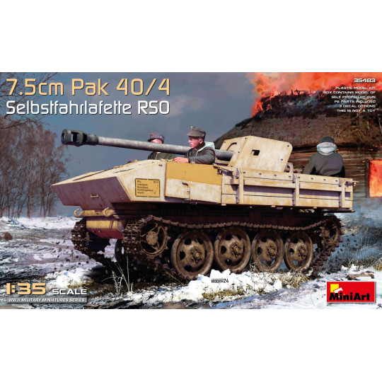 Char léger canon automoteur anti-char WW2 maquette 1/35 MINIART