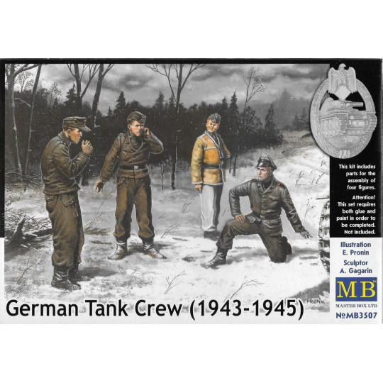 Equipage char tank blindé allemand (1943-1945) maquette 1/35 MasterBox
