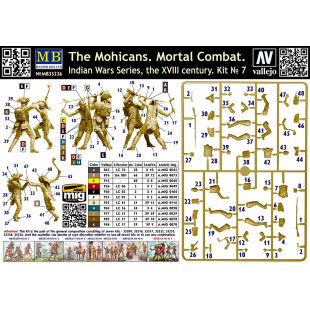 Indian War Combat mortel Mohicans maquette 1/35 MasterBox