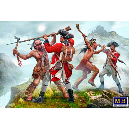 Indian War Combat mortel Mohicans maquette 1/35 MasterBox