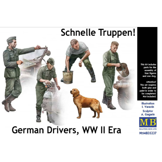 Soldats allemands conducteurs WW2 maquette 1/35 MasterBox