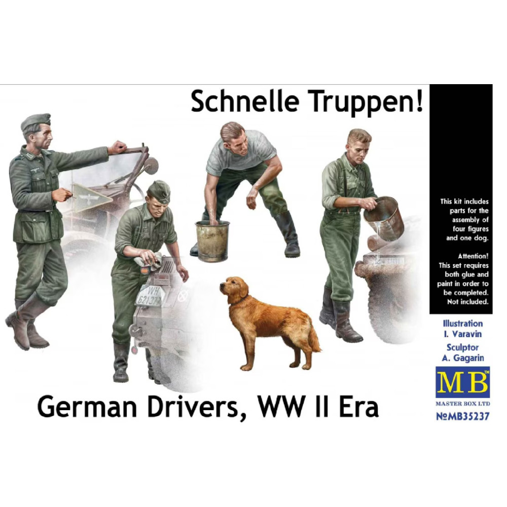 Soldats allemands conducteurs WW2 maquette 1/35 MasterBox