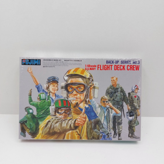 Set Figurines US Navy  pilotes personnel de pont maquette 1/48 FUJIMI