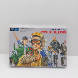 Set Figurines US Navy  pilotes personnel de pont maquette 1/48 FUJIMI
