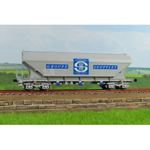 Wagon Tremie Cerealier bogies Soufflet 1/87 HO MARKLIN