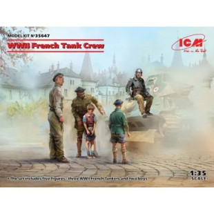 Equipage de char français maquette 1/35 HELLER