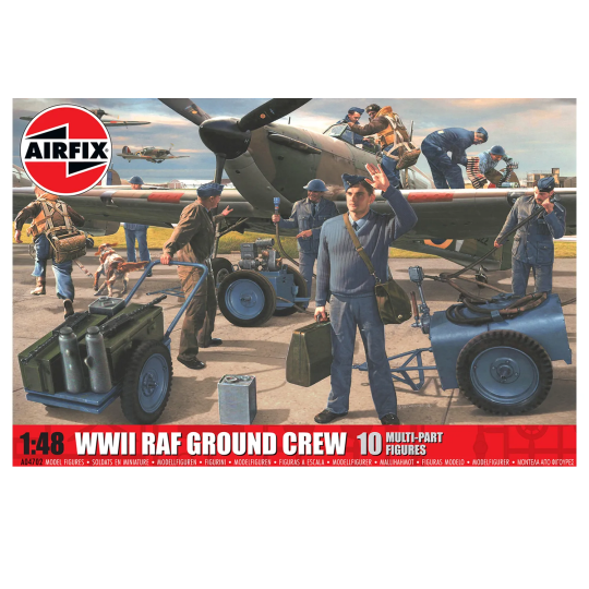 Pilote & mécaniciens RAF WW2 maquette 1/48 AIRFIX