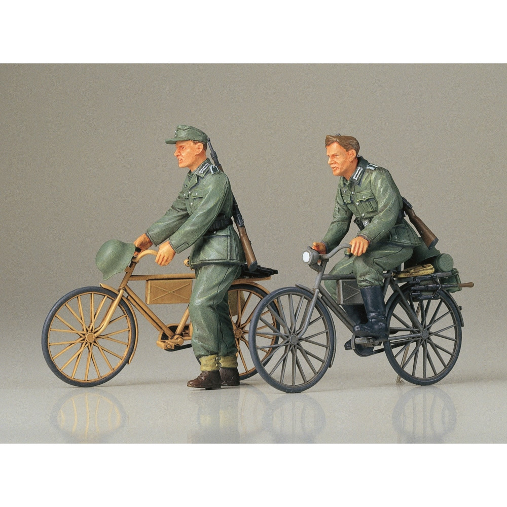 Soldats allemands en vélo WW2 Militaire maquette 1/35 TAMIYA