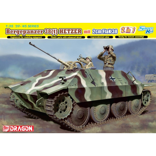Char WW2 BergePanzer 38 T HETZER 1/35 DRAGON