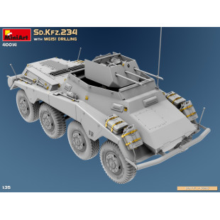 Camion char Sd.Kfz 234/4 8X8 & MG 151 maquette 1/35 MINIART