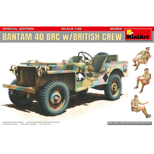 Camion Jeep Bantam 40 BRC + Equipage maquette 1/35 MINIART