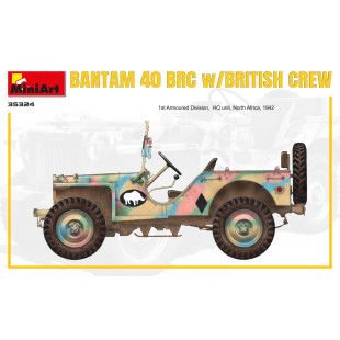 Camion Jeep Bantam 40 BRC + Equipage maquette 1/35 MINIART