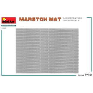 Marston Mat Landing Strip avec Fûts Alliés WW2 maquette
