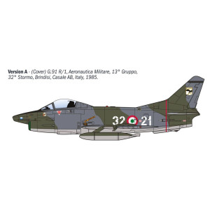 Avion G.91 R1/R3 Gina 1/48 ITALERI