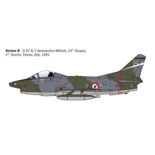 Avion G.91 R1/R3 Gina 1/48 ITALERI