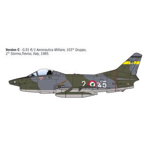 Avion G.91 R1/R3 Gina 1/48 ITALERI