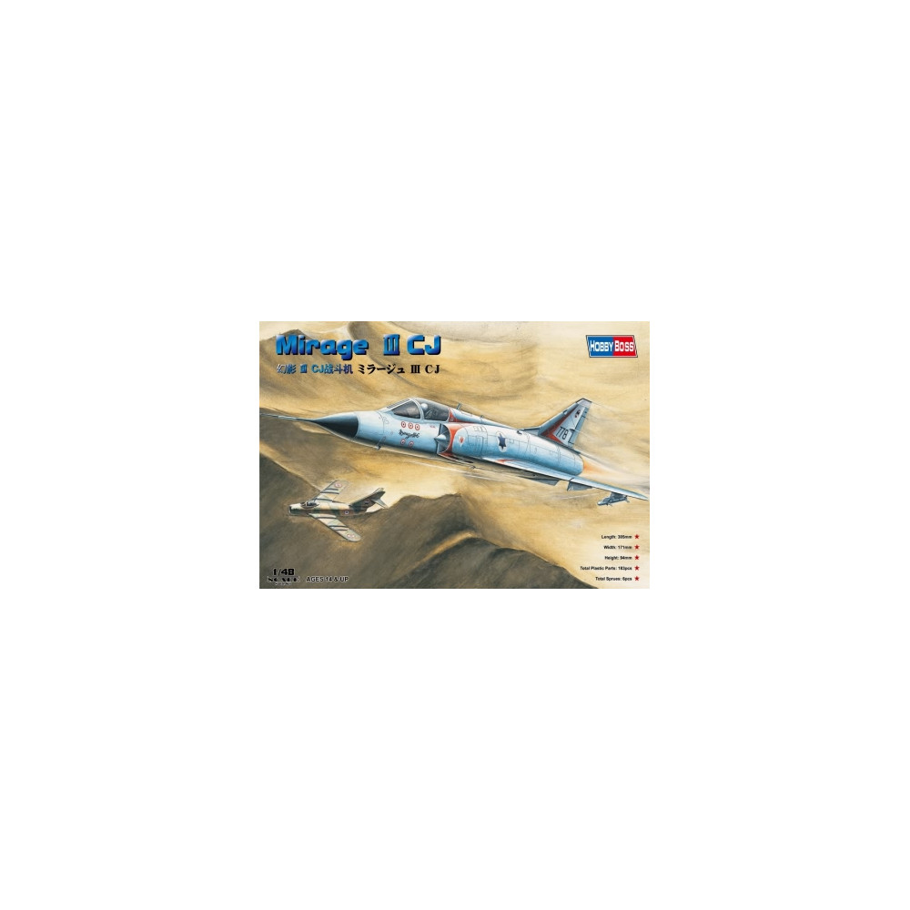 Dassault Mirage III CJ Israel maquette 1/48 HOBBY BOSS