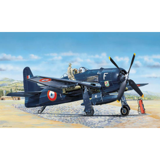 Grumman F8F-1B Bearcat France maquette 1/48 HOBBY BOSS
