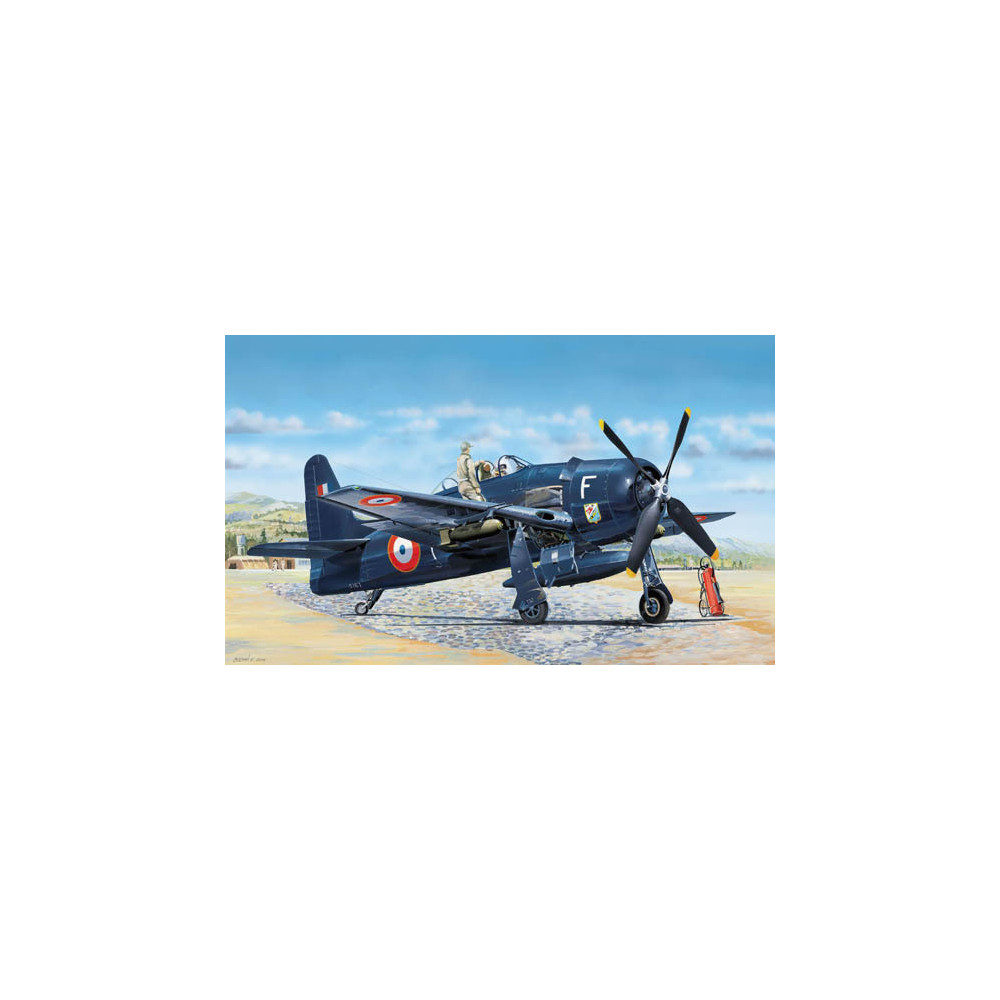 Grumman F8F-1B Bearcat France maquette 1/48 HOBBY BOSS