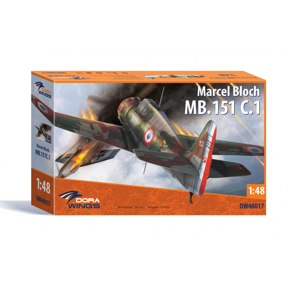 BLOCH MB.151C.1 Avion France WW2 Maquette 1/48 DORA WINGS