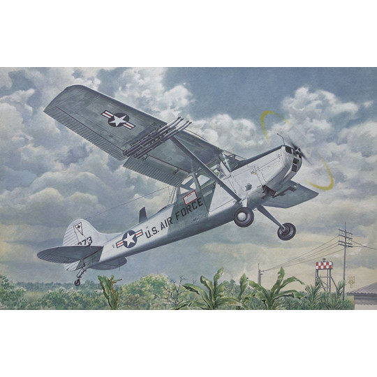 Cessna L-19 0-1 Bird Dog maquette 1/48 RODEN