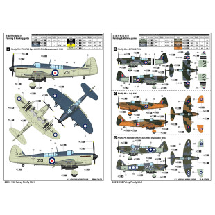 Fairey Firefly Mk.1 avion GB WW2 maquette 1/48 TRUMPETER