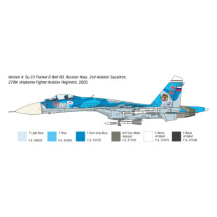Sukhoi SU - 33D Sea Flanker-D 1/72 maquette ITALERI