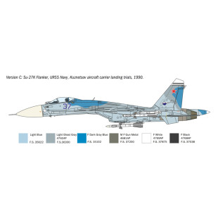 Sukhoi SU - 33D Sea Flanker-D 1/72 maquette ITALERI