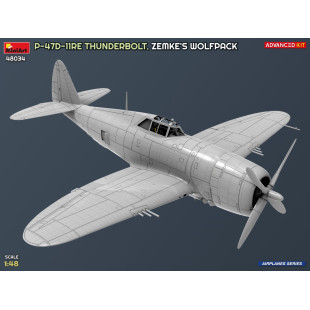 Republic P-47D-11 RE Thunderbolt "Razorback" Wolfpack maquette 1/48 MINIART