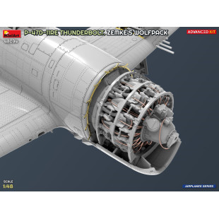 Republic P-47D-11 RE Thunderbolt "Razorback" Wolfpack maquette 1/48 MINIART