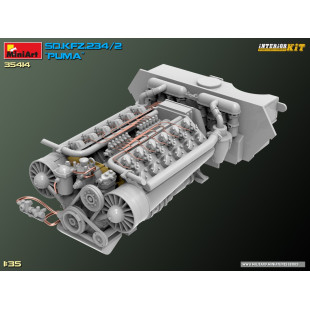 Camion char Sd.Kfz 234/2 PUMA 8X8 maquette intérieur 1/35 MINIART