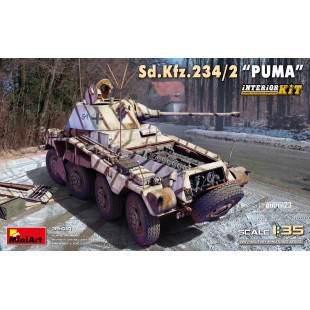 Camion char Sd.Kfz 234/2 PUMA 8X8 maquette intérieur 1/35 MINIART