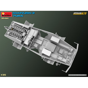 Camion char Sd.Kfz 234/2 PUMA 8X8 maquette intérieur 1/35 MINIART