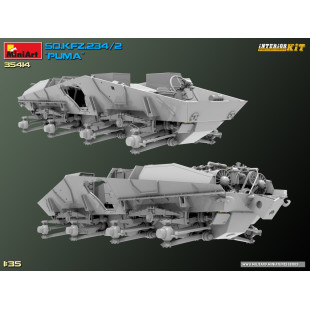 Camion char Sd.Kfz 234/2 PUMA 8X8 maquette intérieur 1/35 MINIART