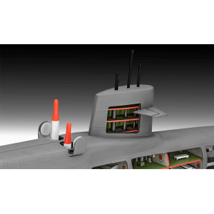 Sous-marin USA lance-missiles SSB Abraham Lincoln avec intérieur 1/253 REVELL