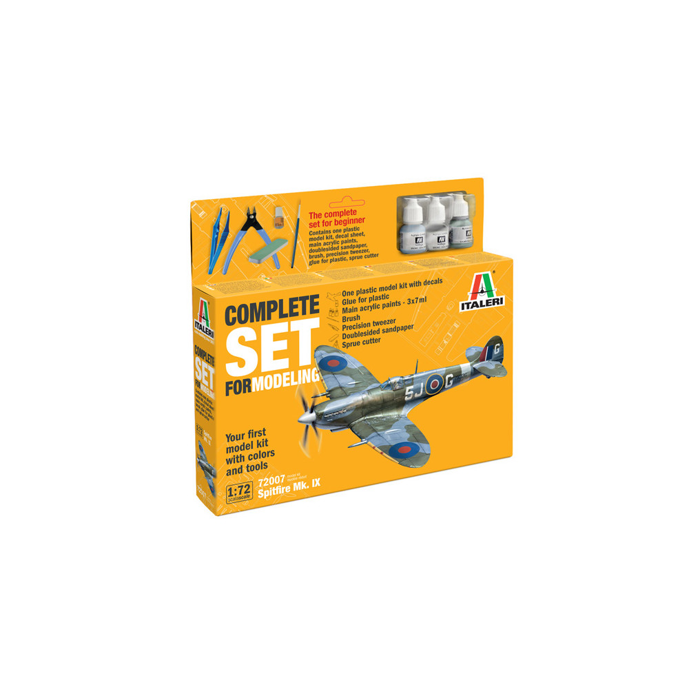SET avion WW2 RAF SPITFIRE Mk.VB avec outils maquette 1/72 ITALERI