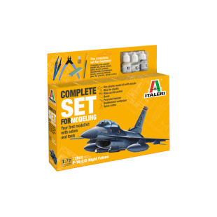 SET avion F-16 C/D Night Falcon avec outils maquette 1/72 ITALERI