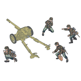 Canon anti-char WW2 PaK 97/38 avec équipage maquette 1/35 ITALERI