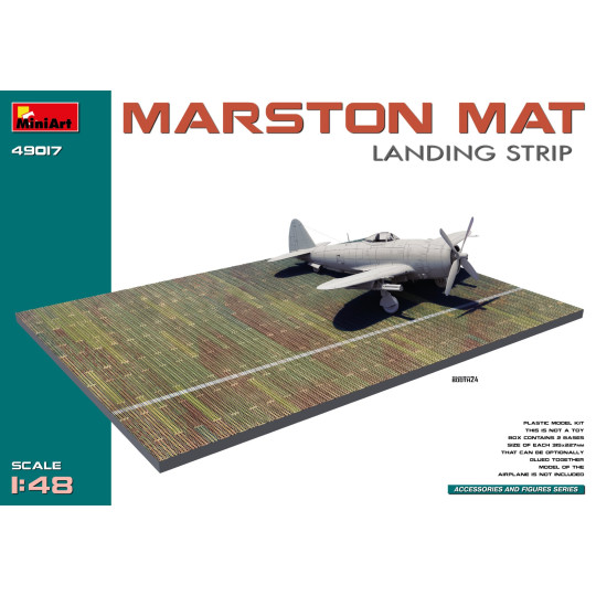 Plaques pour aérodrome Marston Mat. Landing Strip WW2 maquette 1/48 MINIART