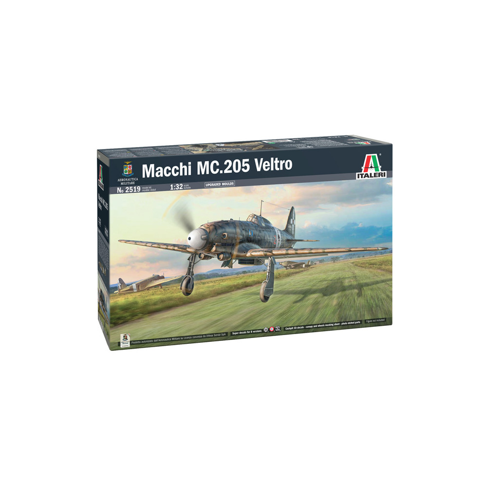 Macchi MC 205 Veltro avion Italie WW2 maquette  1/32 ITALERI
