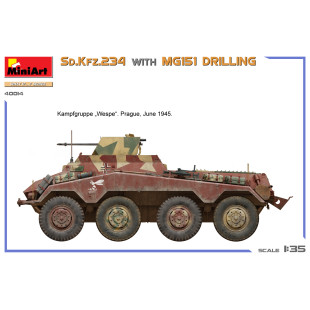 Camion char WW2 Sd.Kfz 234/4 8X8 & MG 151 triple maquette 1/35 MINIART