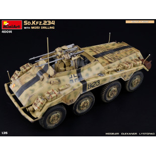 Camion char WW2 Sd.Kfz 234/4 8X8 & MG 151 triple maquette 1/35 MINIART