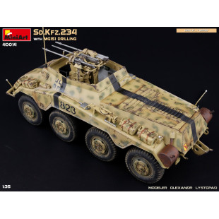 Camion char WW2 Sd.Kfz 234/4 8X8 & MG 151 triple maquette 1/35 MINIART