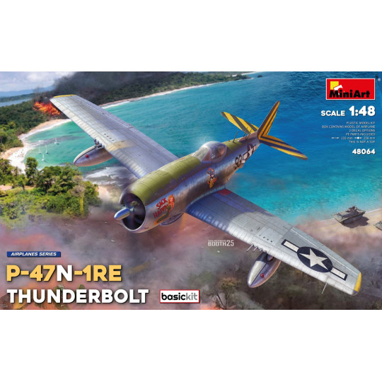 Republic P-47N-1RE Thunderbolt "Bubbletop" USAF Pacifique WW2 maquette 1/48 MINIART