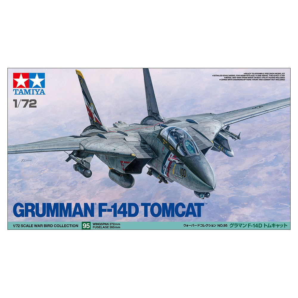 Grumman F-14D Tomcat US Navy maquette  1/72 TAMIYA