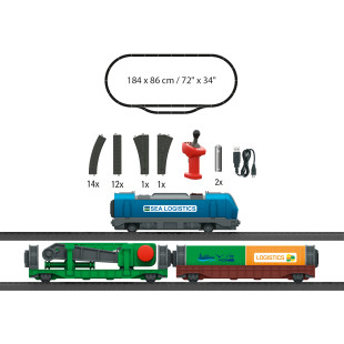 Coffret de départ  train "logistique conteneur" 1/87 Marklin My World