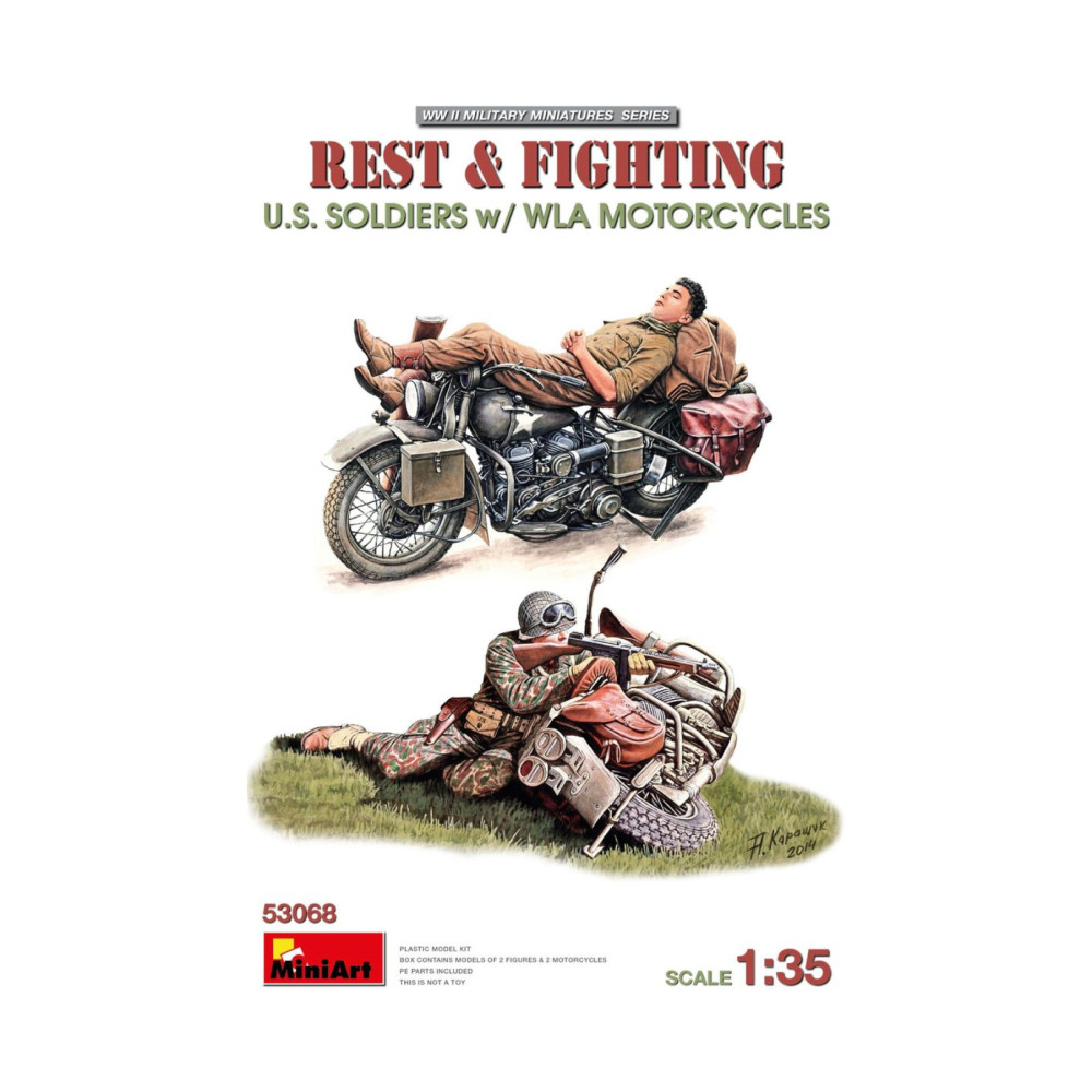 Motard US au repos 1/35 MINIART